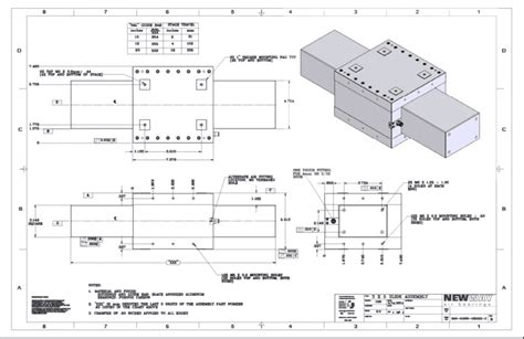 sheet metal fabrication drawings